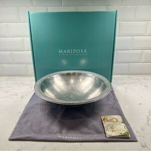 Mariposa Stainless Celebrate Serving Bowl